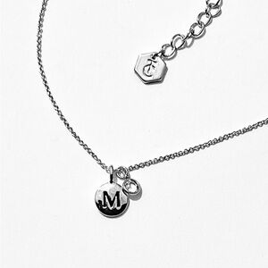 TCS Initial “M” Silver Necklace